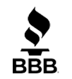 Better Business Bureau (BBB) Torch logo.